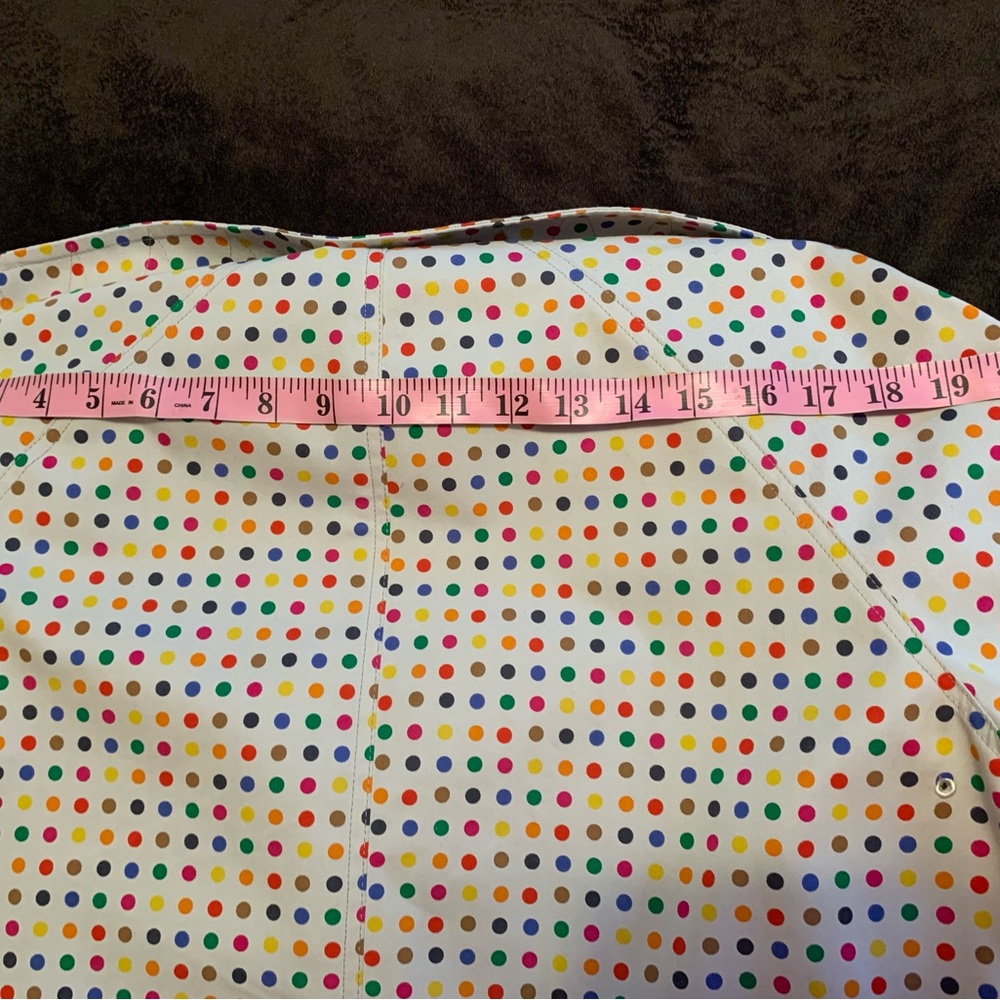 PAUL SMITH Blue collection ladies 100% cotton size 10 Polka Dot coat GUC - Picture 14 of 15